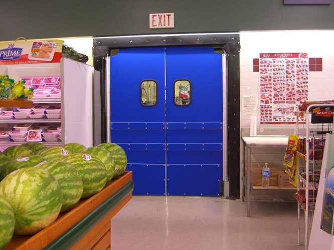 Impact traffic doors, dual swing doors, restaurant service doors